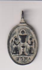 Cáliz entre Ángeles, Exergo: Roma. Medal (AE 25 mms.) R/ Inmaculada. Siglo XVIII