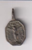 Crucificado, Alrededor Ley. Medalla (AE 18 mms.) R/ Dolorosa. Siglo XVIII