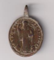San benito. medalla (AE 25 mms.) R/ cruz de san benito. Siglo XVII-XVIII