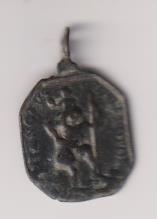 san cristobal. medalla (AE 22 mms.) R/ San francisco soriano. siglo XVII-XVIII