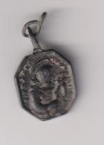 San antonio de padua. medalla (AE 18 mms.) r/ San francisco de Asís. Siglo XVII-XVIII