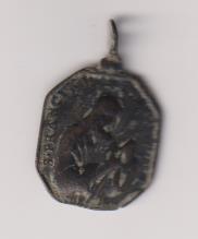 san cristobal. medalla (AE 22 mms.) R/ San francisco soriano. siglo XVII-XVIII