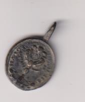 Virgen Inmaculada? medalla (AE 19 mms.) R/ Custodia y ley.  Siglo XVIII