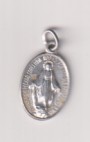 Inmaculada (AL 18 mms.) R/M superada de cruz debajo: Corazón de Jesús y maría