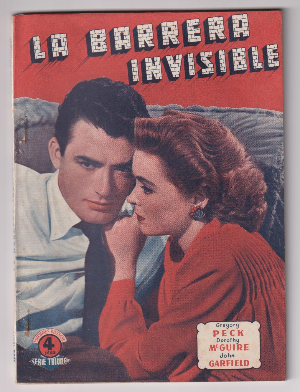 La Barrera Invisible. Ediciones Bistagne. 72 páginas con fotografías de la película. SIN ABRIR