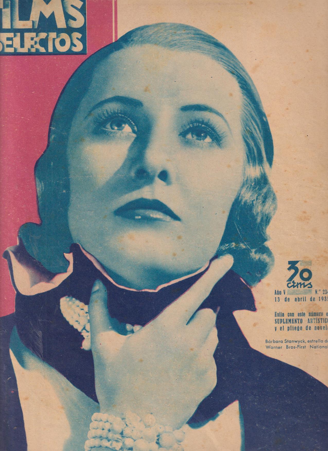 Films Selectos nº 234. Abril de 1935