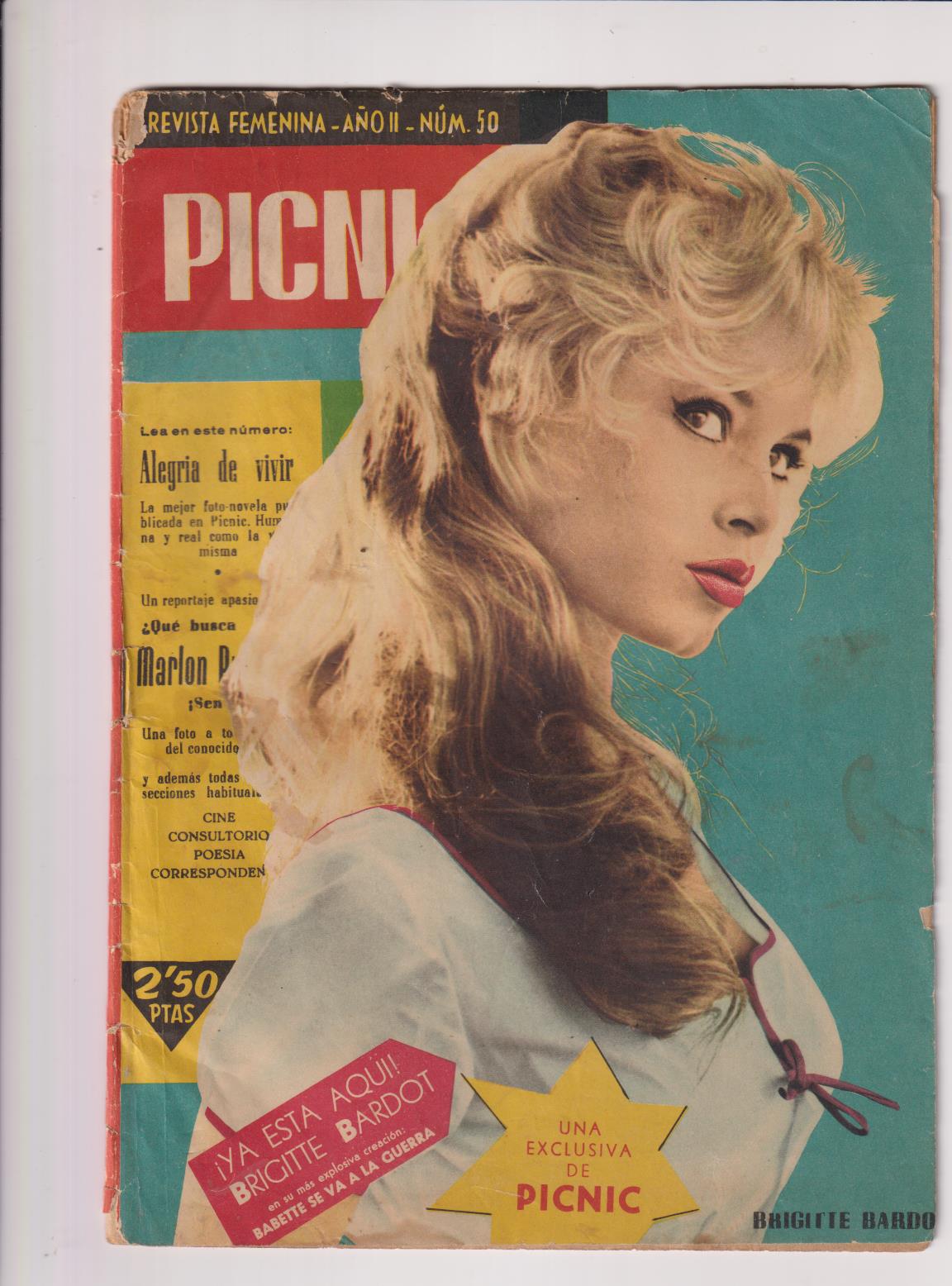 Picnic nº 50. Brigitte Bardot en portada.