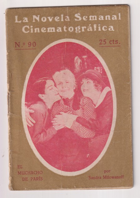 La novela semanal cinematográfica nº 90. El muchacho de paris. 32 páginas con fotografías de la película