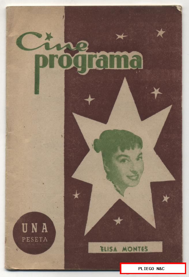 Cine Programa nº 56. Año 1957