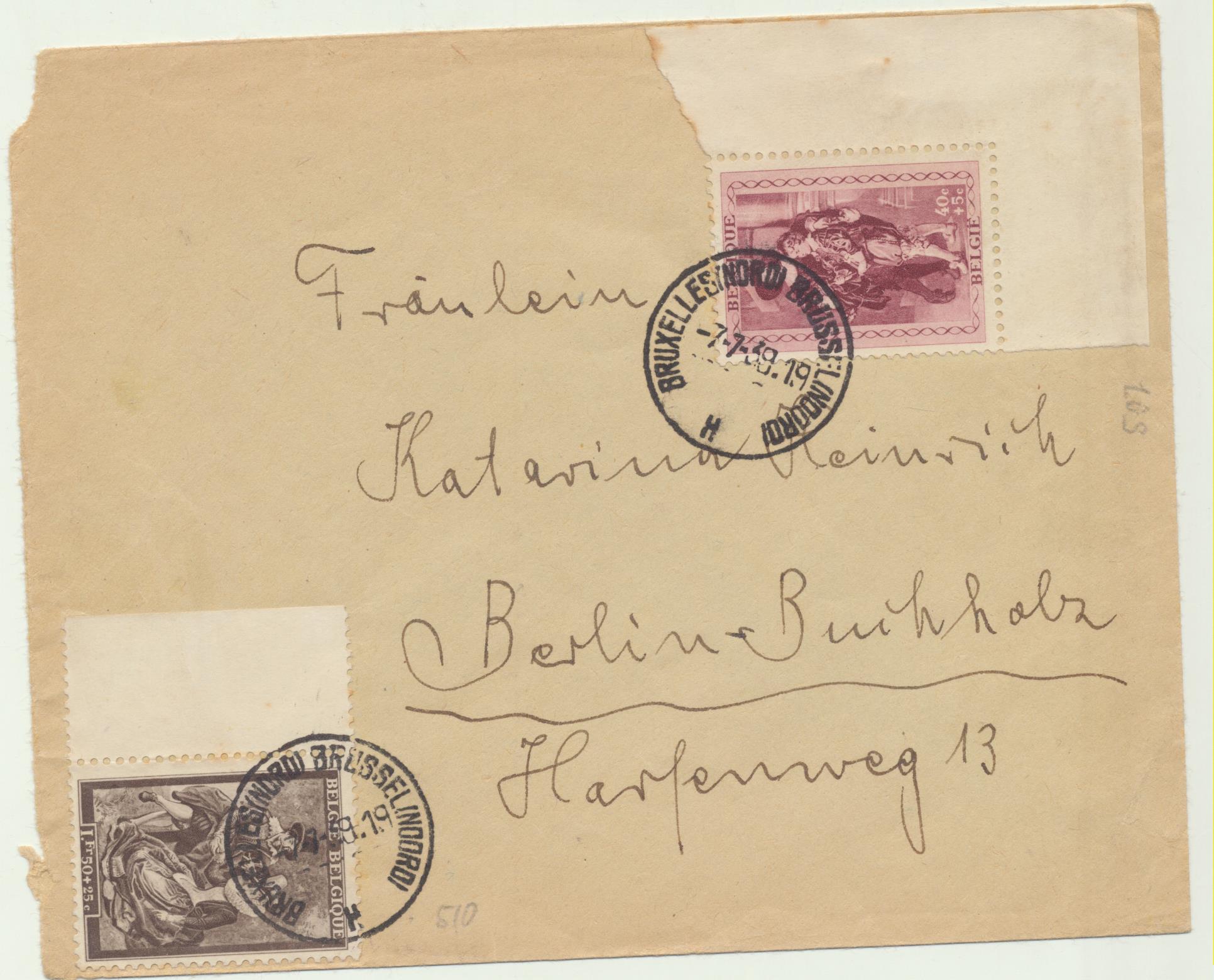 Carta de Bruselas a Berlín. Del 7-7-1939