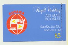 Guyana. Royal Wedding 1981. Air mail Booklet **