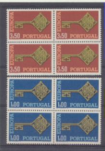Portugal. Europa Yvert 1032-33 ** Bloque de cuatro