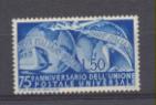 1949. Italia. 75º Aniversario de la Unión Postal Universal. Yvert 538 *