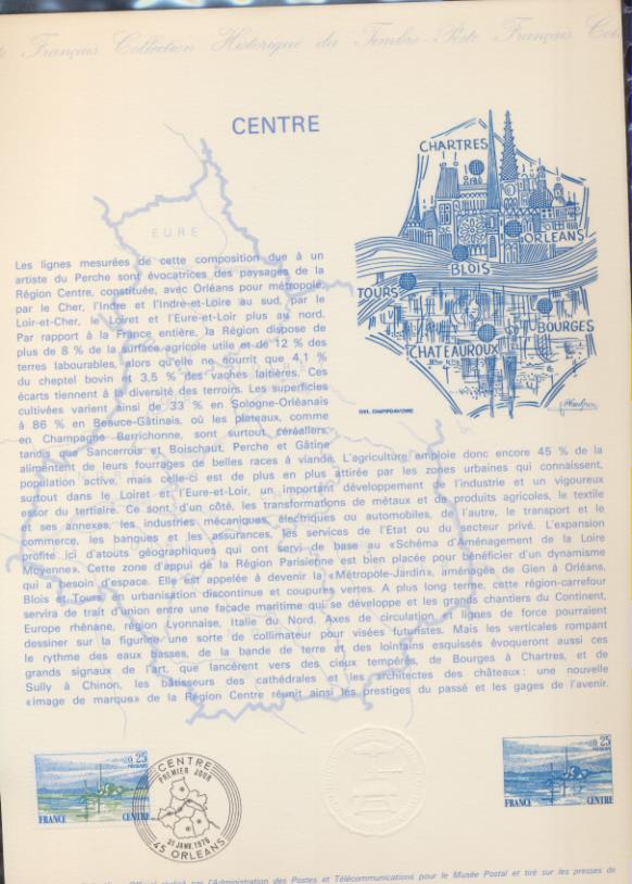 Colección Histórica del Sello Francés. 3 y 4. 1976 Matasellos Primer día