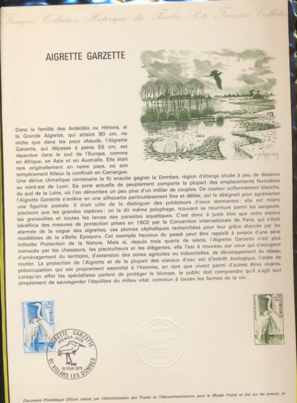 Colección Histórica del Sello Francés. 4 y 5 1975 Matasellos Primer día