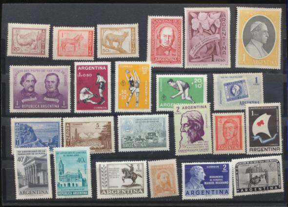 Argentina 1959. 23 sellos **