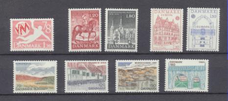 Dinamarca 1978. 4 Series 656 (*), 661-62 (*), 663-64 (*) y 665-68 (*)