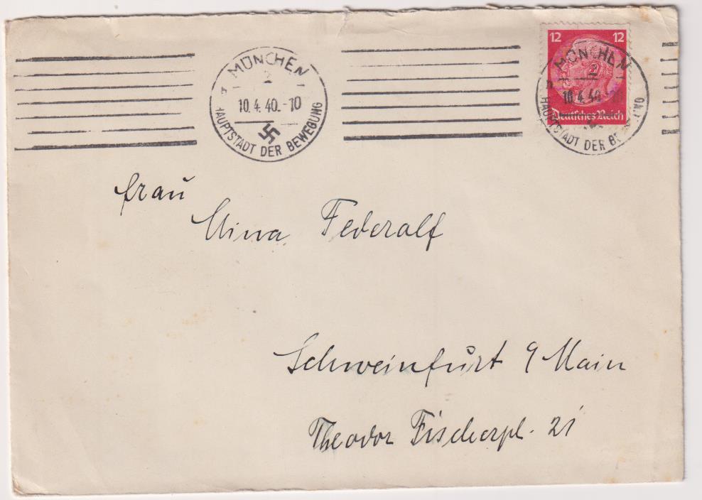 Carta de Múnich a (?) del 10-Abril. 1940