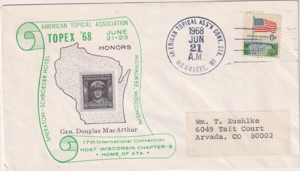 U.S.A. Sobre Primer Día General Douglas Mac Arthur. Jun. 21. 1968