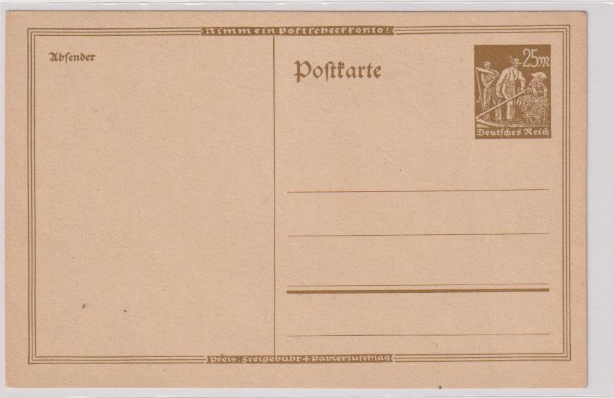 Alemania. Tarjeta Entero Postal