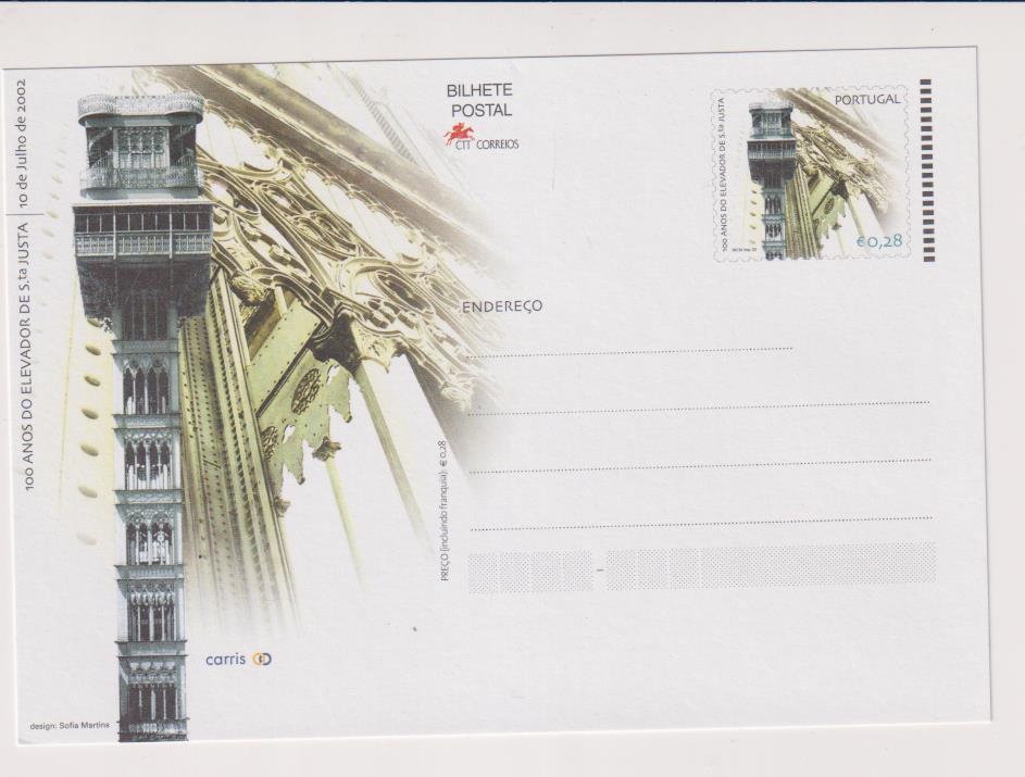 Portugal. Tarjeta Entero Postal. 10 jul. 2002