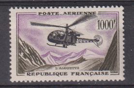 1957-59. Francia. Aéreo nº 37 **