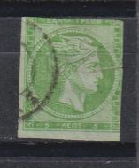 1861-62. Grecia. Cabeza de Mercurio. Ivert 13