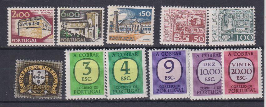 1974. Portugal. 11 sellos nuevos**
