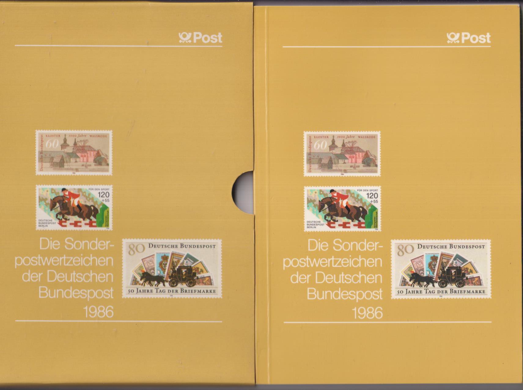 Alemania. álbum-Catálogo con los sellos de correos (56) de 1986 **