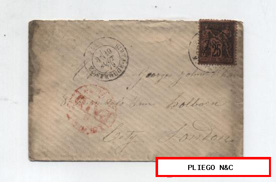Carta de París a Londres. De 19 Agosto 1879