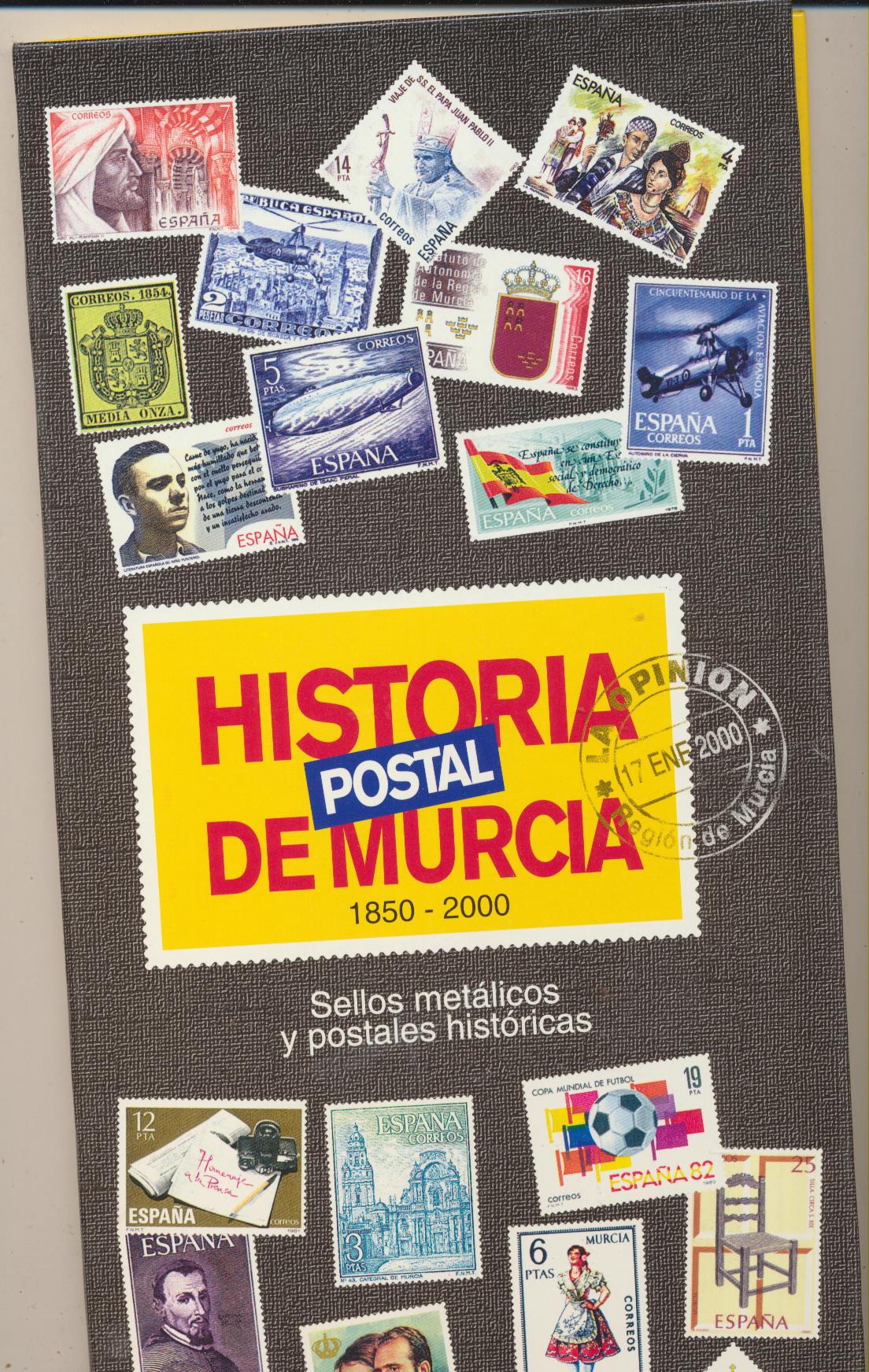 Historia Postal de Murcia 1850-2000. Álbum para pegar los sellos metálicos