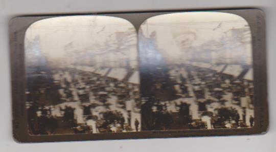 Fotografía estereoscópica (9x17) albúmina. Regent Street. Londres 1903