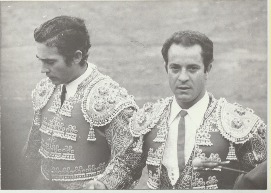 Paco Camino y Diego Puerta. Fotografía (12,5x18) Foto Arjona-Sevilla