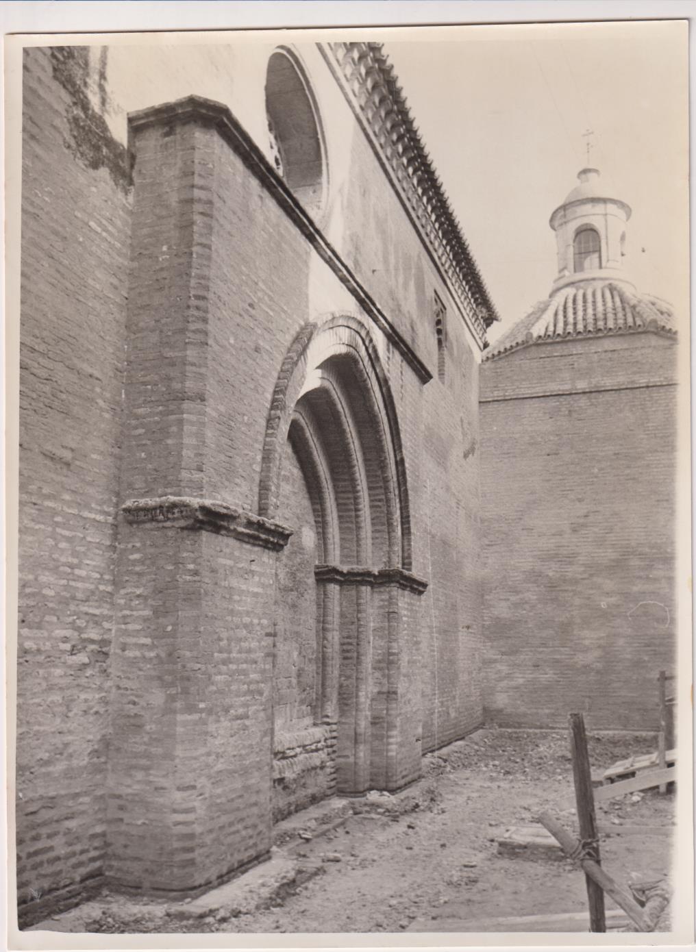 Fotografía (23x17) Obras de restauración en la Iglesia de Santa Marina. Sánchez del Pando