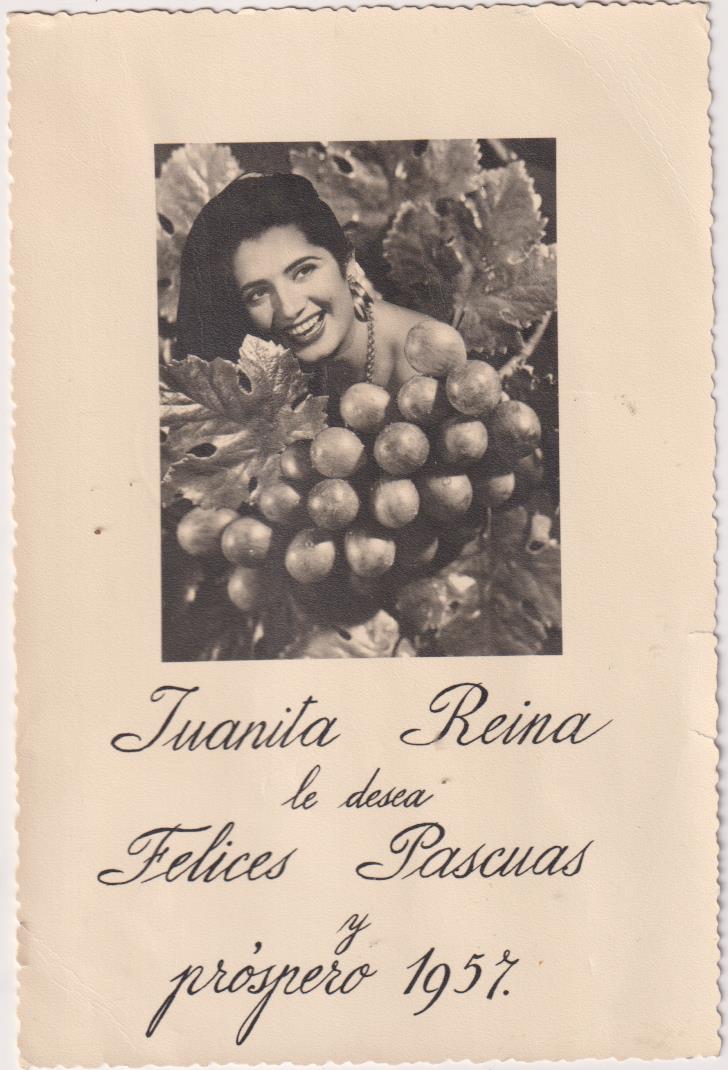 Juanita Reina, Felicitación de Navidad y Año 1957