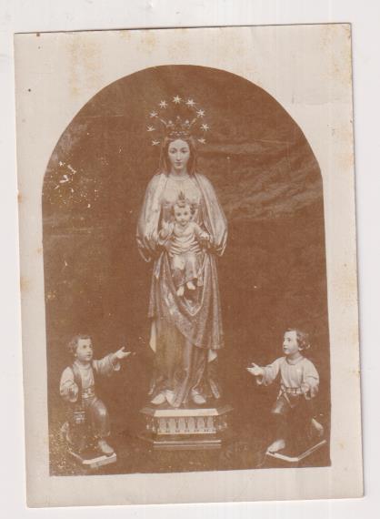 Virgen (?) (9x6,5) Fotografía, Albúmina. Siglo XIX-XX