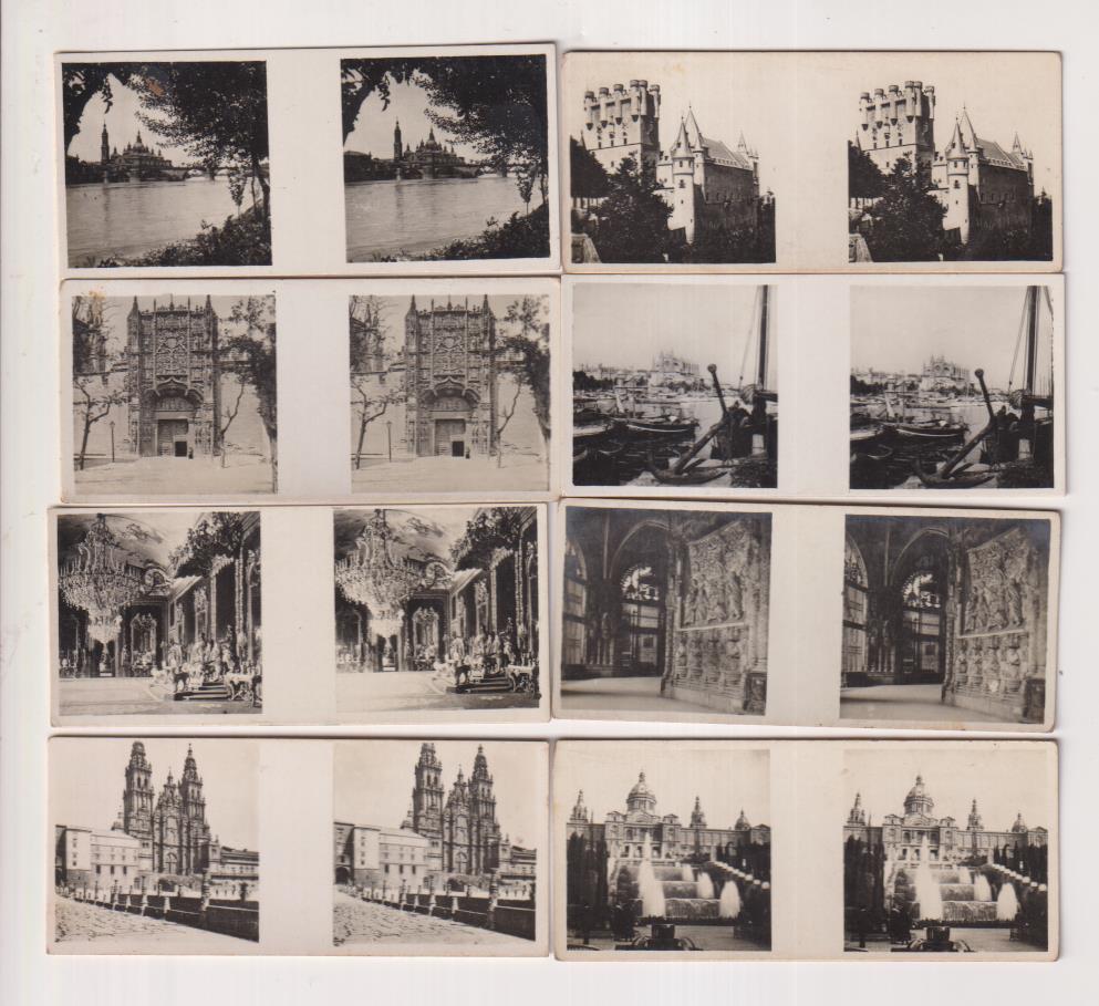 lote de 8 fotografía estereoscópica de españa. Serie I Chocolates solsona (1933)