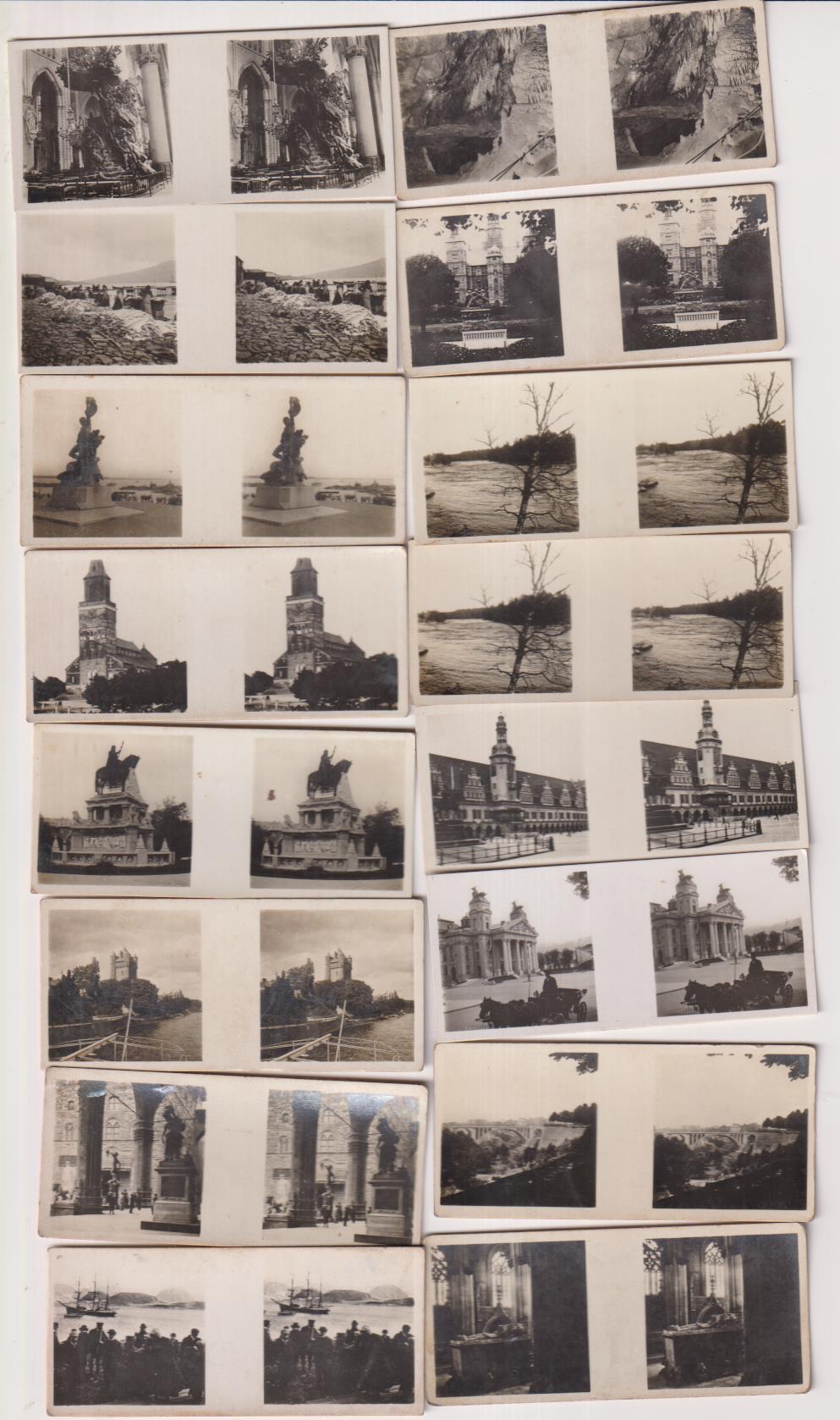 lote de 16 fotografías estereoscópica. serie I. Chocolates solsona (1933)