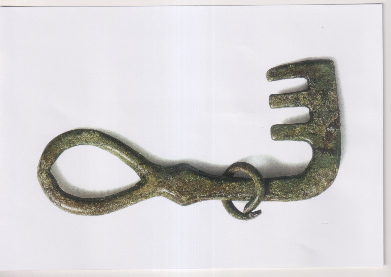 Fotografía (14x20) Llave Vikinga. Museo Marítimo. Barcelona 2014