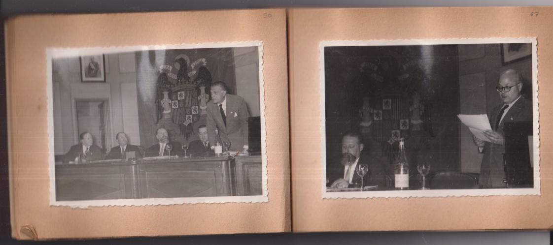 IV Congreso Nacional de la Sociedad Española de Cirugía ortopédica y Traumatología. Barcelona octubre 1952. Libreta con 28 Fotografía ( 11,5x8,5 cm:)