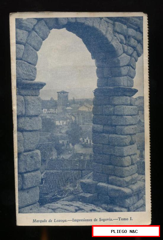 Postal-Librito. nº 26. Impresiones de Segovia por el Marqués de Lozoya. (14,5x9) año 1932