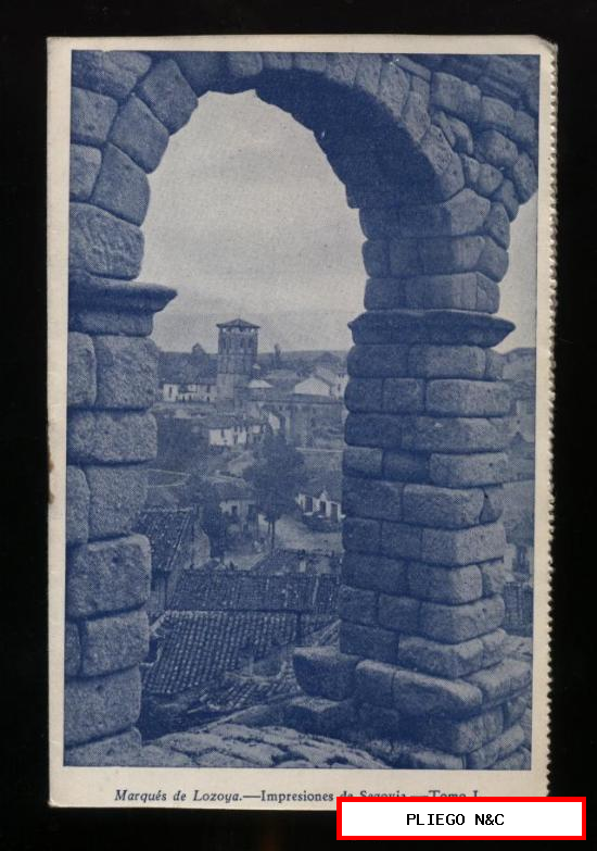 Postal-Librito. nº 26. Impresiones de Segovia por el Marqués de Lozoya. (14,5x9) año 1932