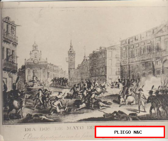 Fotografía (18x24) Día dos de Mayo de 1808. Al dorso: Archivo Fotográfico