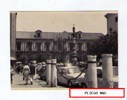 Fotógrafo Agudelo. Plaza de la Virgen de Los Reyes. Fotografía 12x9. Años 60-70. Sevilla