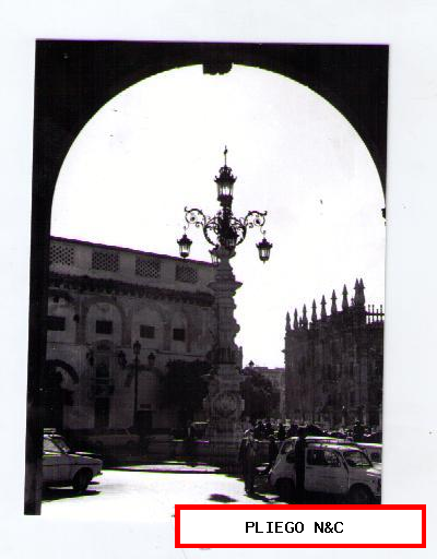 Fotógrafo Agudelo. Plaza de la Virgen de Los Reyes. Fotografía 12x9. Años 70. Sevilla