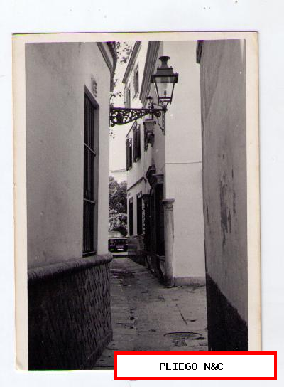 Fotógrafo Agudelo. Calle Mezquita. Fotografía 12x9. Años 60-70. Sevilla
