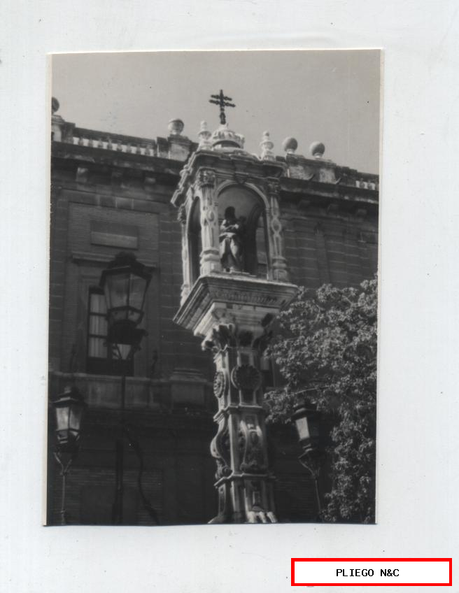 Fotógrafo Agudeló. Monumento al Triunfo del Terremoto de 1755. 12x9. Sevilla años 60
