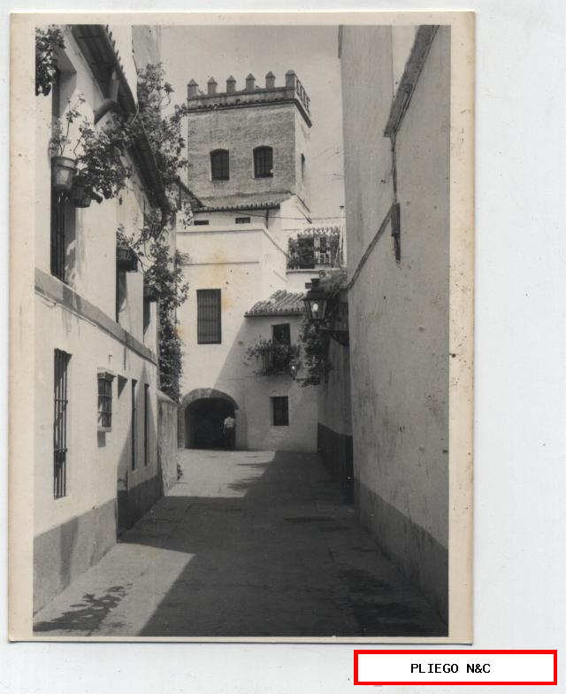 Fotógrafo Agudeló. Calle de la Judería Barrio de Santa Cruz. 12x9. Sevilla años 50-60