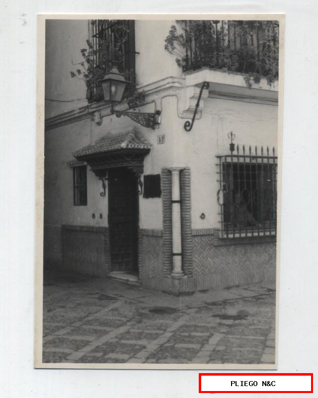 Fotógrafo Agudeló. La Hostería del Laurel. Plaza de los Venerables,5. 12x9. Sevilla años 60-70