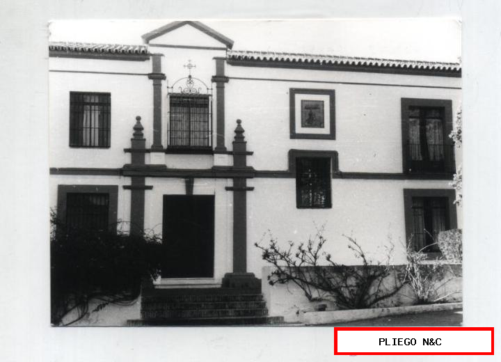Fotógrafo Agudeló. Castilleja de Guzmán-Fachada de casa. 12x9. Sevilla años 60-70
